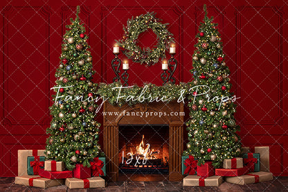 Classy Red Christmas 2pc Room