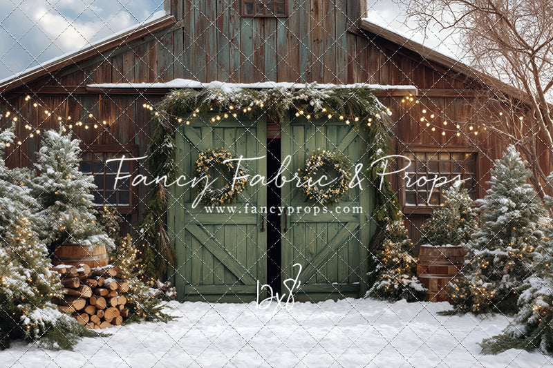 Cozy Christmas Barn - with Sweep Option