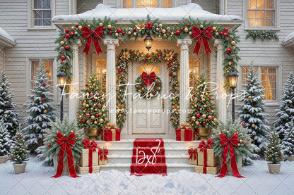 Cozy Christmas Entry - With Sweep Option