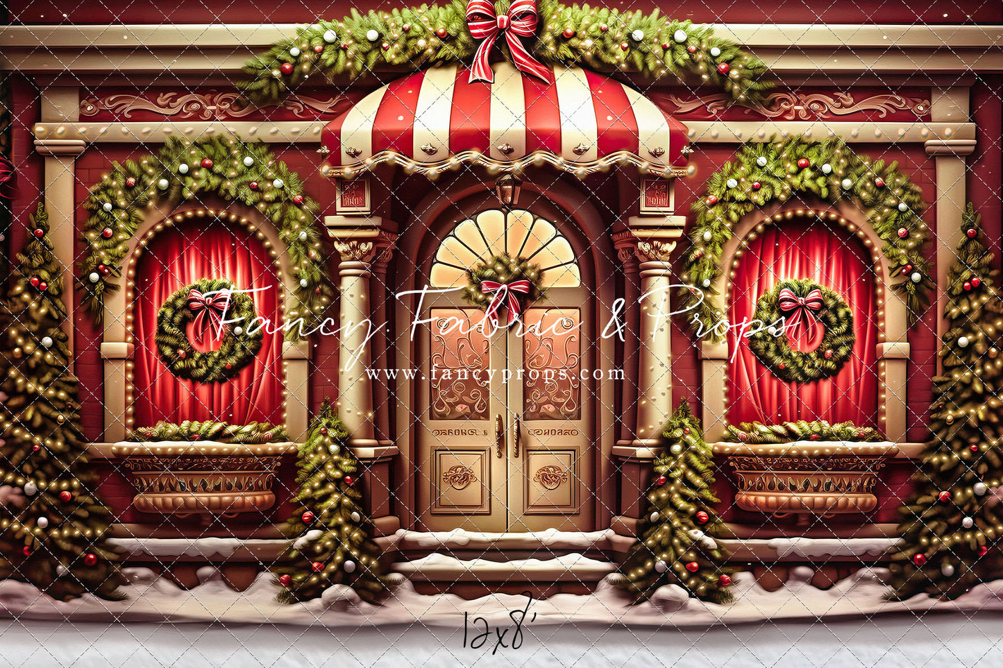 Crimson & Gilt Christmas Emporium Room