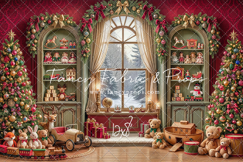 Darling Damask Christmas - with Sweep Option