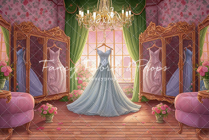 Dress Like A Princess - Ice Blue Dress - With Sweep Option