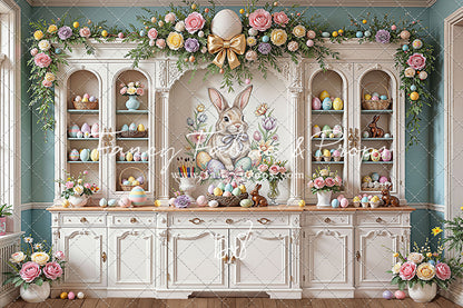 Easter Cupboard - Wood Floor - With Sweep Option