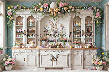 Easter Cupboard - White Floor - With Sweep Option