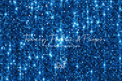 Electric Blue Glitz - With Solid Floor Sweep Option
