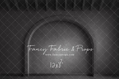 Elegant Charcoal Alcove - Solid Floor - With Sweep Option