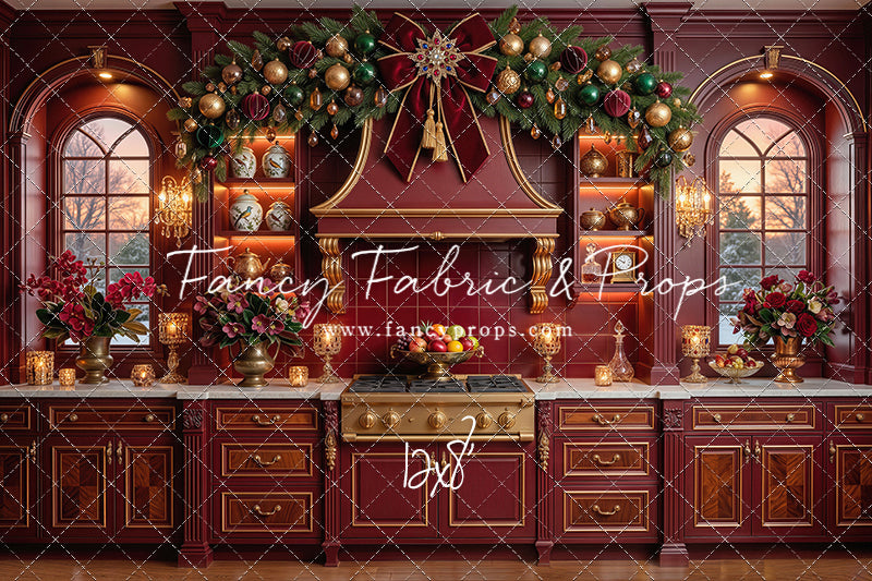 Elegant Scarlet Kitchen - With Sweep Option