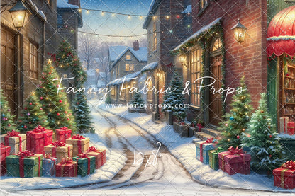 Winter Frost Market Street - Cobblestone Version - with Sweep Option