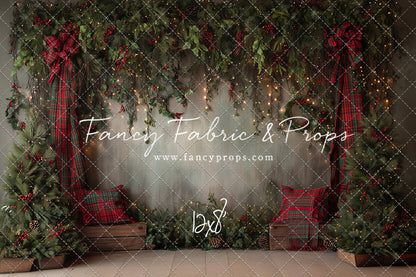 Evergreen Tartan Nook - With Sweep Option