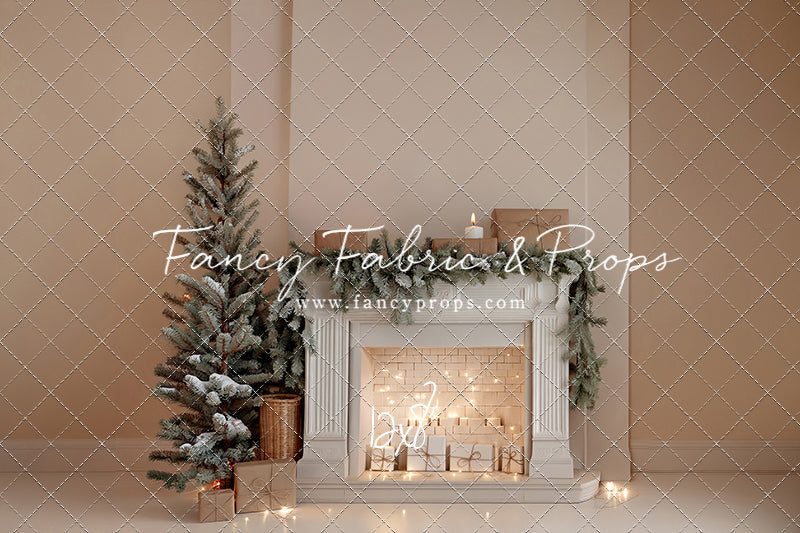 Evergreen & Ivory Mantle - With Sweep Option
