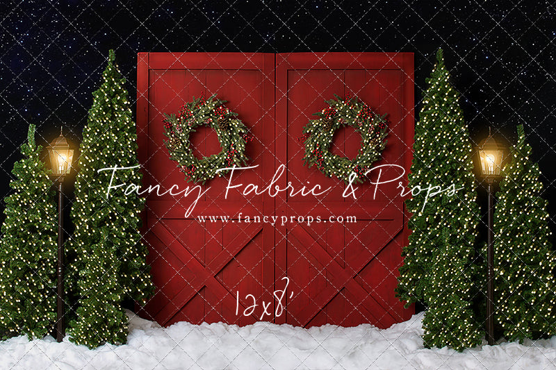 Fancy Red Barn Doors