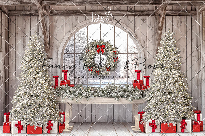 Farmhouse Christmas Winter View