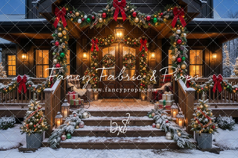 Festive Front Porch - With Sweep Option