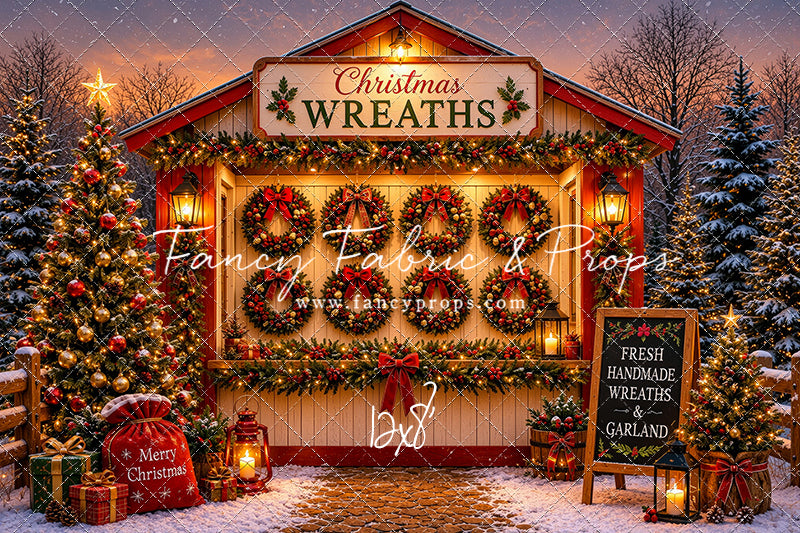Freshly Made Wreath Station - with Sweep Option