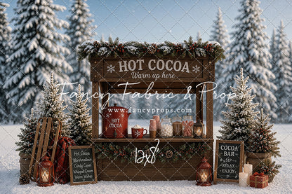 Frosted Forest Cocoa Cart - With Sweep Option
