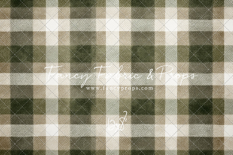 Frosted Pine Plaid - With Sweep Option