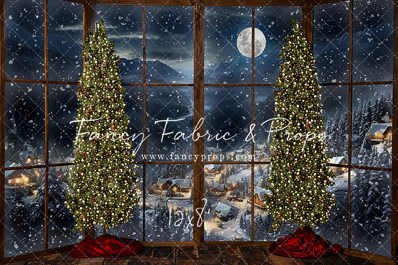 Frosted Village Bay Window