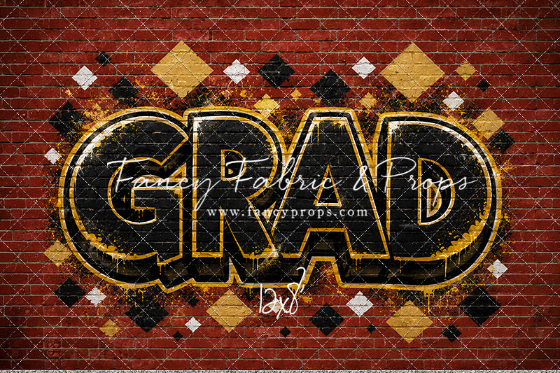 Gold & Black Grad - With Sweep Option