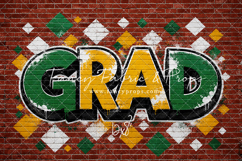Gold & Green Grad - With Sweep Option