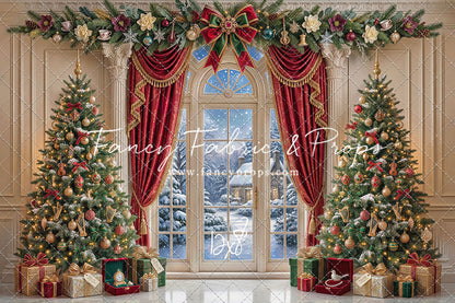 Holiday Window Elegance - with Sweep Option