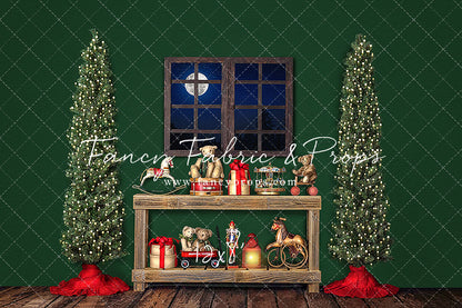 Holly Jolly Workshop Window