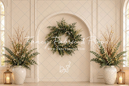 Ivory Evergreen Arch - With Sweep Option