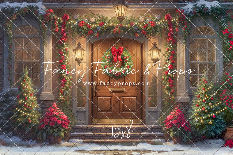 Merry Holiday Entry - Brown Door - Room