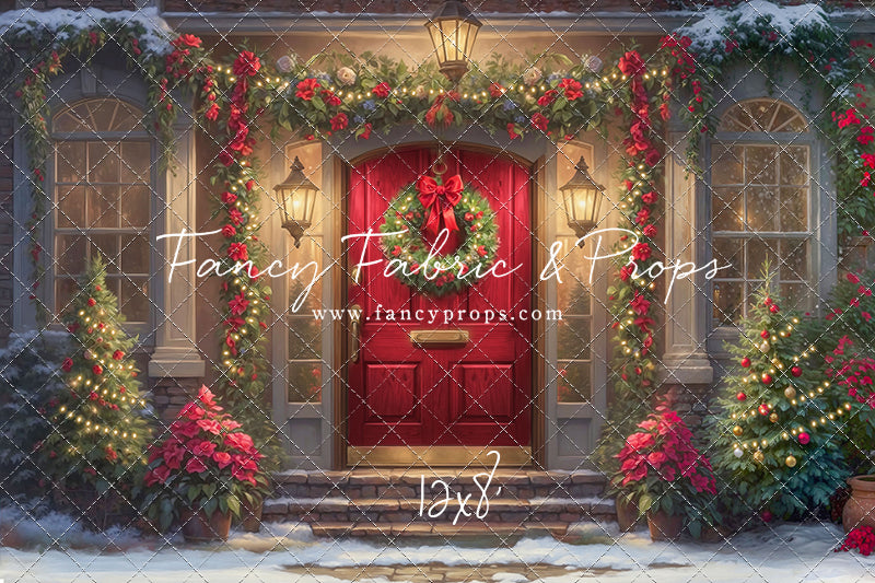 Merry Holiday Entry - Red Door - Room