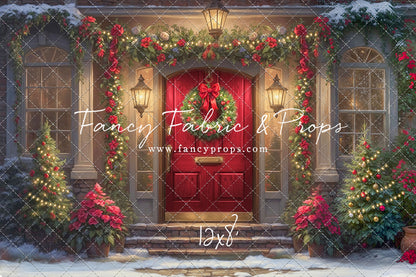 Merry Holiday Entry - Red Door - Room
