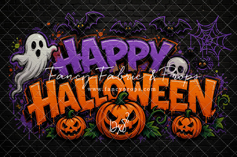Midnight Graffiti Halloween - With Sweep Option