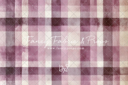 Mulberry Plaid - With Sweep Option