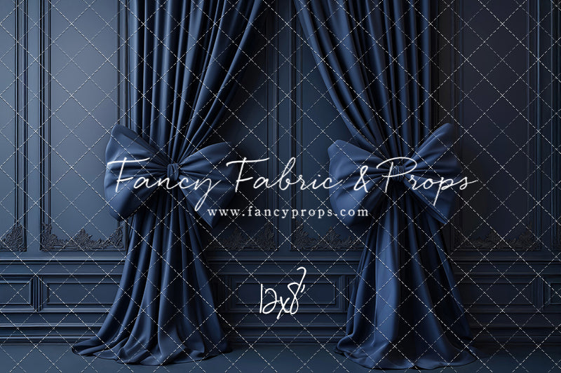 Navy Luxe Bows - With Sweep Option