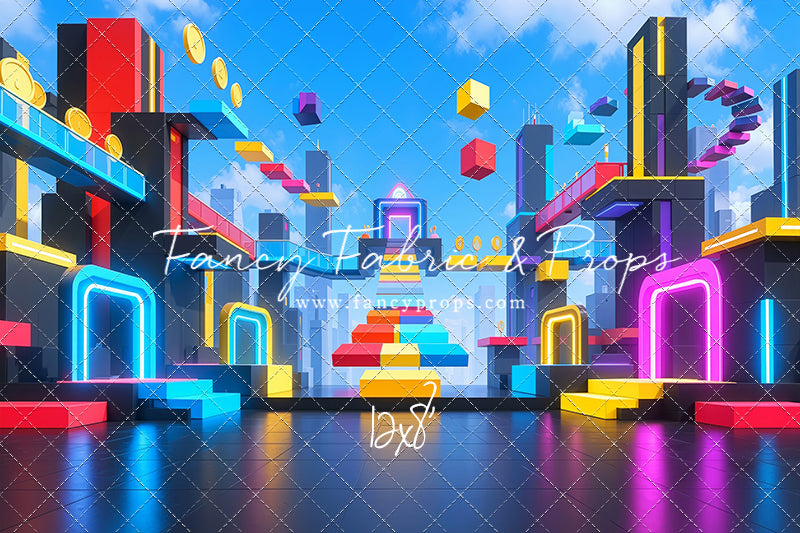 Neon Obby City - With Sweep Option