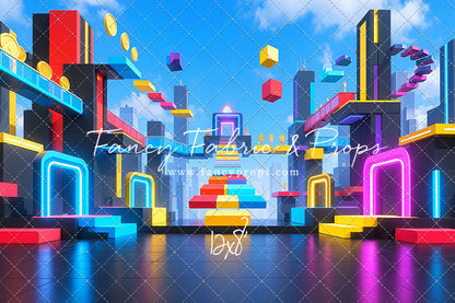 Neon Obby City - With Sweep Option