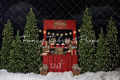 Nighttime Cocoa Stand - with Lights