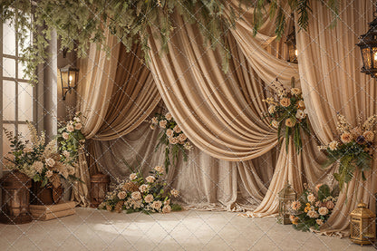 Olive Grove Drapes - With Sweep Option