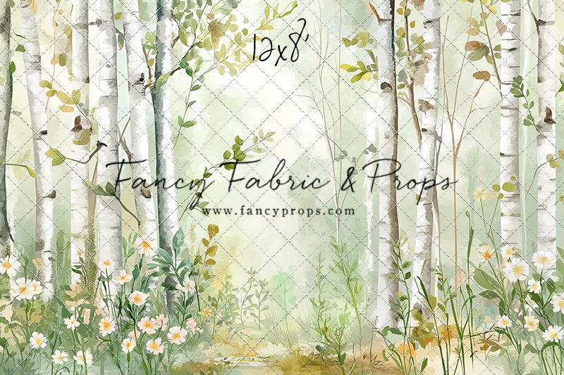 Painted Birch Forest - With Sweep Option