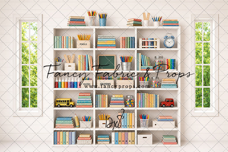 Pastel Classroom Bookshelf - With Sweep Option