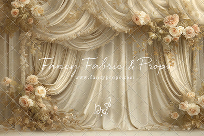 Petals & Silk In Ivory - With Sweep Option