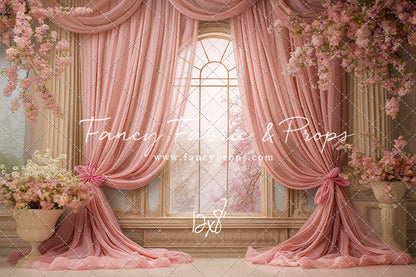 Pink Blossom Parlor - With Sweep Option