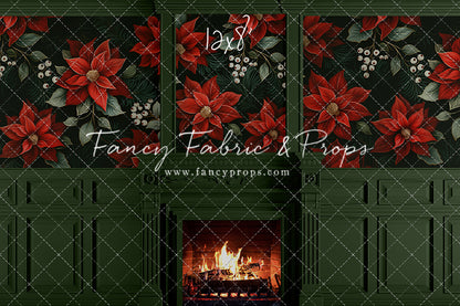 Verdant Yule Fireplace