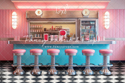 Rockin Retro Pastel Diner - With Sweep Option