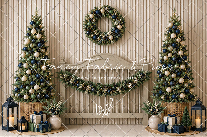 Sage & Navy Headboard