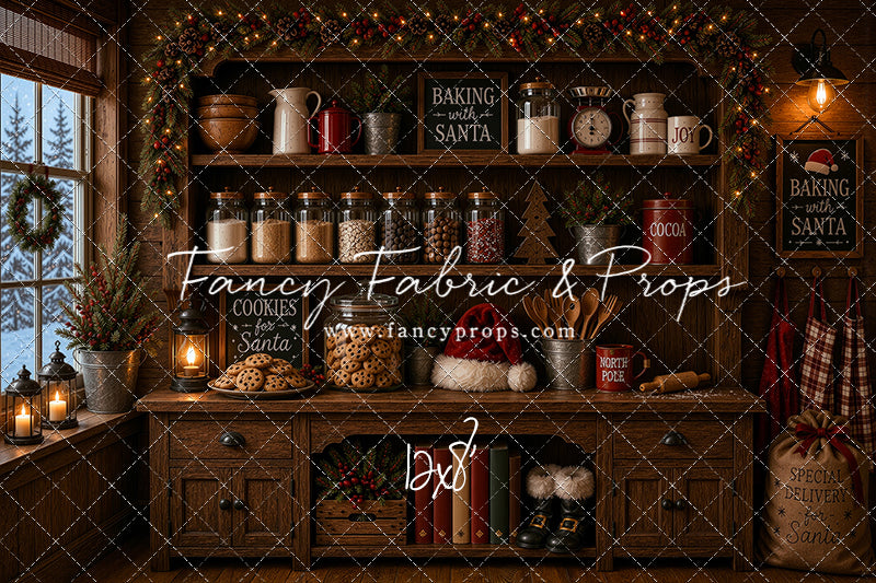 Santa's Cookie Cupboard - With Sweep Option