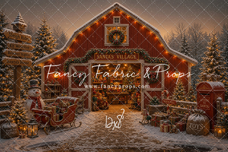 Santa's Village Barn - with Sweep Option