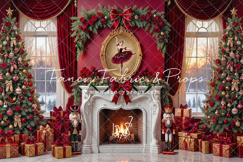Scarlet Ballerina Christmas - with Sweep Option
