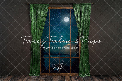 Serene Evergreen Moon