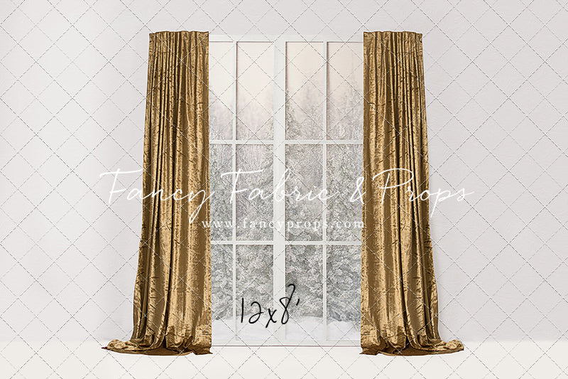 Simple Christmas Mantle Window