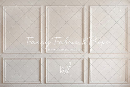 Simple Ivory Panel Wall - With Winter's Grace Floor Sweep Option