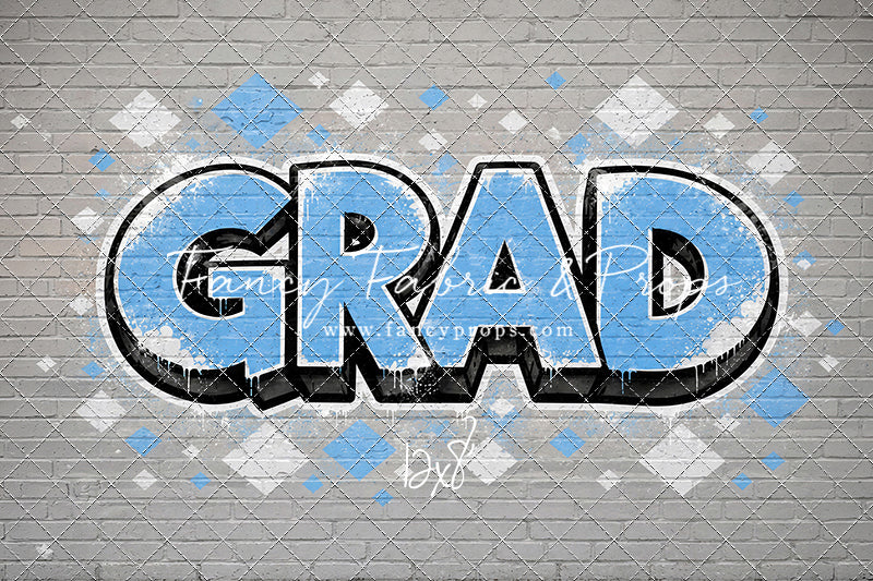 Sky & White Grad - With Sweep Option
